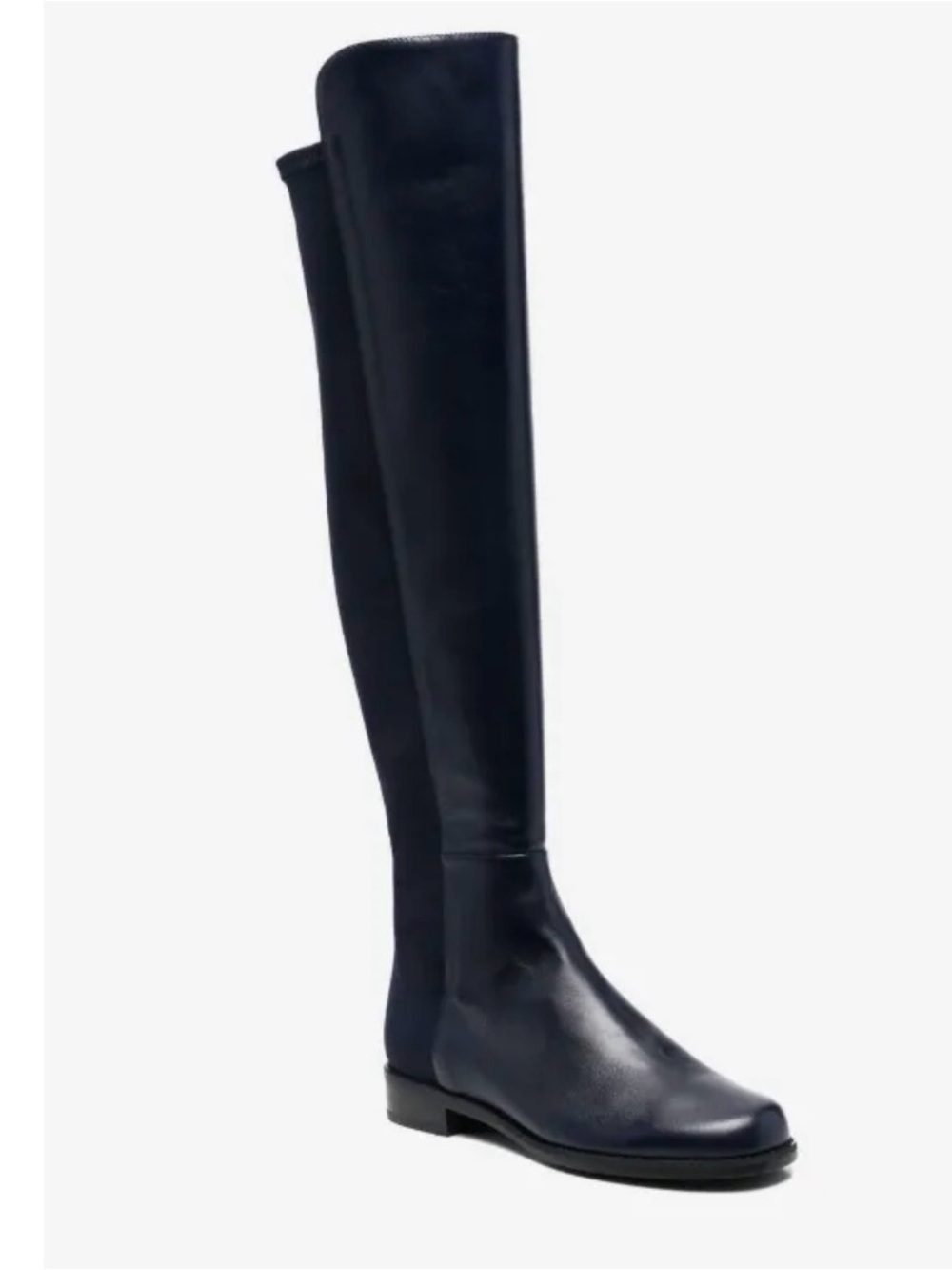 Stuart Weitzman Navy Over-the-Knee Leather Boots size 6AA NEW